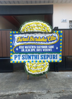 Papan Bunga Duka di Setia Budi
