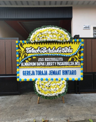 Papan Bunga Duka di Setia Budi